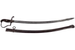 A 1914 Wilhelm II Imperial German Army cavalry trooper sabre sword. With original steel scabbard.