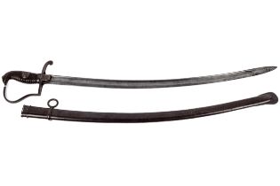 A 1914 Wilhelm II Imperial German Army cavalry trooper sabre sword. With original steel scabbard.