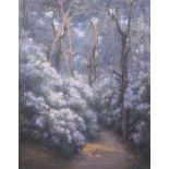 Dora Eyret 19th-20th century, pastel, 'Rhododendrons'. Signed lower right and labelled verso, 60.