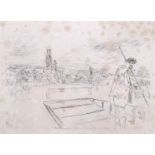 James Abbott McNeill Whistler (1834-1903), engraving, 'The Punt'.