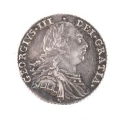 A 1787 shilling coin