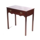 A 19th century mahogany side/writing table.