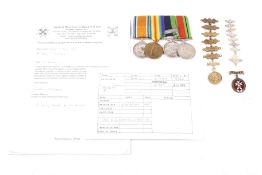 A WWI & WWII medal group.