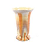 Shelley : A tall Art Deco ceramic vase, marked under,