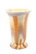 Shelley : A tall Art Deco ceramic vase, marked under,
