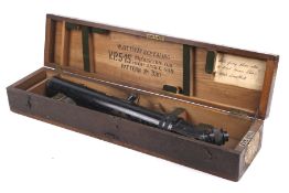 A 1917 WWI W Ottway + Co VP5-15 telescope for high angle gun, boxed.