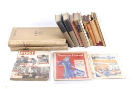 A collection of military and other books and journals.