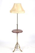 An early 20th century telescopic table lamp.