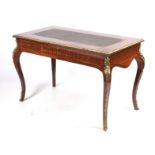 A Louis XV style inlaid Kingwood etc, desk.