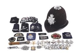 An assortment of 1950s and Wiltshire Constabulary Police items.