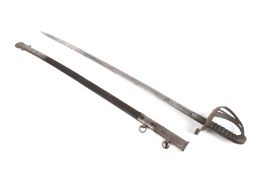 A Victorian 1827 pattern Milan and Mann St Georges Rifles sword with scabbard.