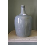 A contemporary large Chinese celadon ceramic bottle. Standing 42 cm H x 22 cm diameter.