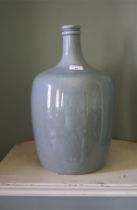 A contemporary large Chinese celadon ceramic bottle. Standing 42 cm H x 22 cm diameter.