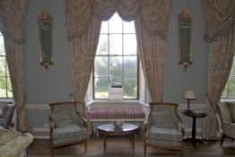 A pair of contemporary Georgian style gilt framed wall mirrors.