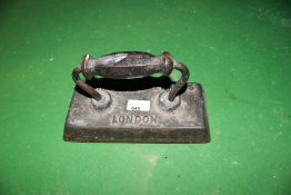 Burrough & Watts cast iron snooker iron,