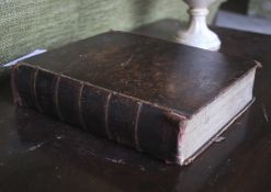 A circa 1800 full leather-bound Prince James Bible.