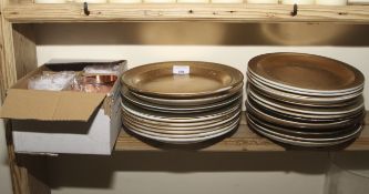 Assorted plates, soup tureens,