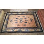 A Chinese rug, 246cm x 155cm,