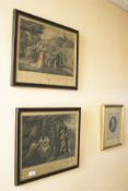 After Vernet, a pair of French hand coloured engravings, 41cm , 46cm W,
