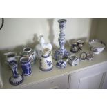A collection of mixed ceramics.