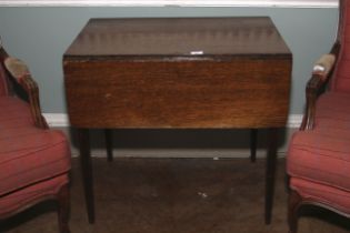 A 19th century oak Pembroke table.