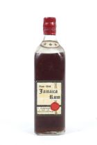 A bottle of Fine old Jamaica Rum.