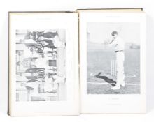 The Book of Cricket edited by CB Fry. A book explaining all areas of cricket, front binding loose.