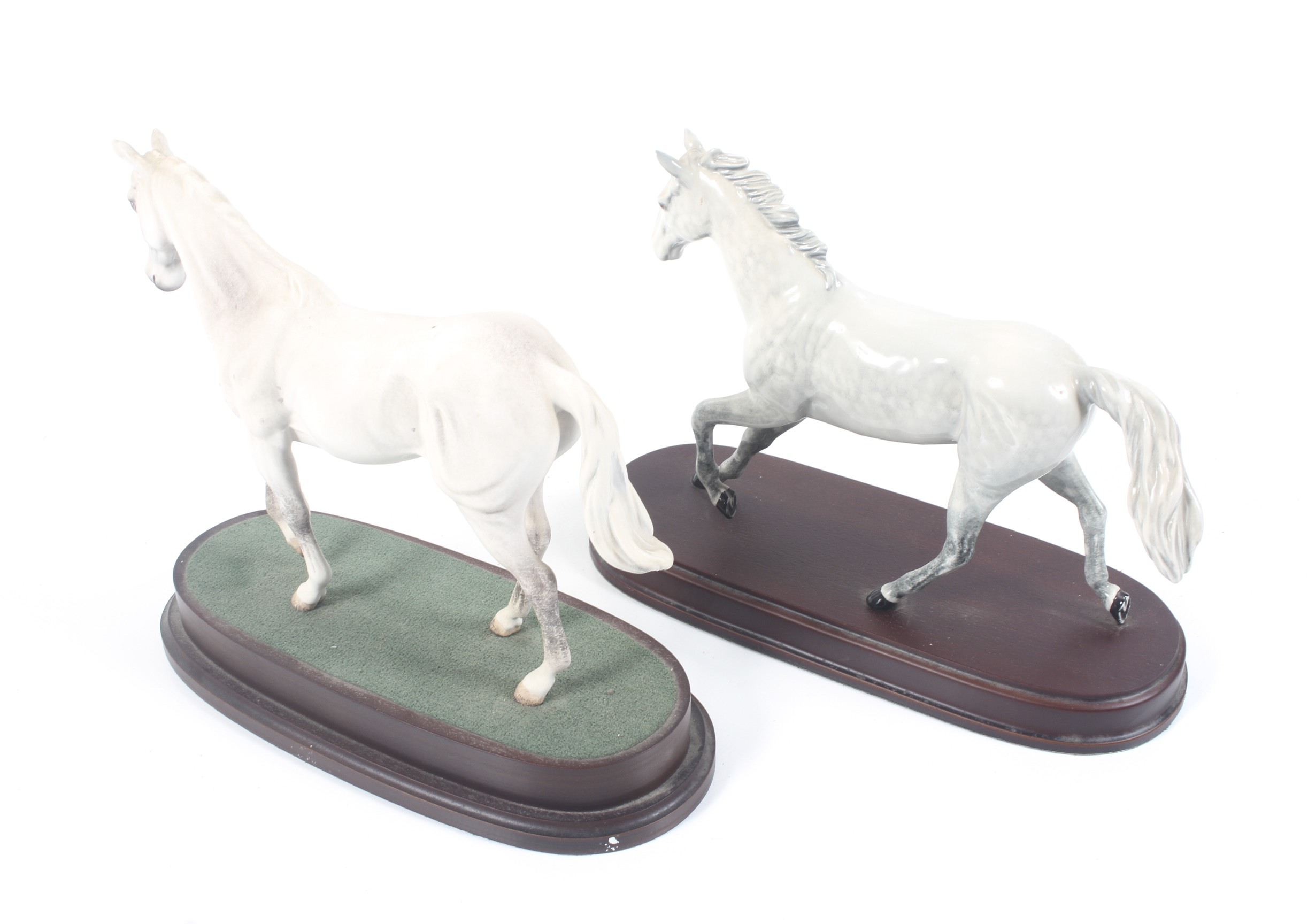 Two Royal Doulton Beswick figures of racehorses. Comprising Desert Orchid and One Man, H24cm. - Image 2 of 2