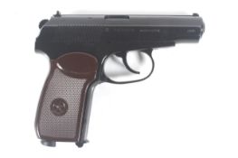 A Makarov BB pistol. Wooden grips complete with original box.