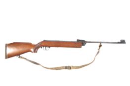 A Diana G80 break barrel air rifle. Complete with leather sling.
