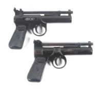 Two Webley Junior smooth bore air pistols. Boxed.