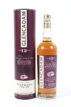 A bottle of Glencadam Scotch Whisky.