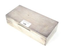 Mendip Farmers Hunt interest: a silver rectangular cigarette box.