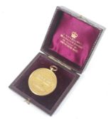 Football Association Interest, a 9ct gold pendant medallion.