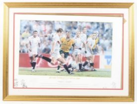 A signed limited edition James Owen print 'Rugby World Cup 2003'.