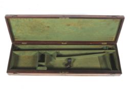 An early 20th century mahogany gun case.