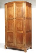 English walnut two-door wardrobe, probably Peter Waals design Arts & Crafts Cotswold School.