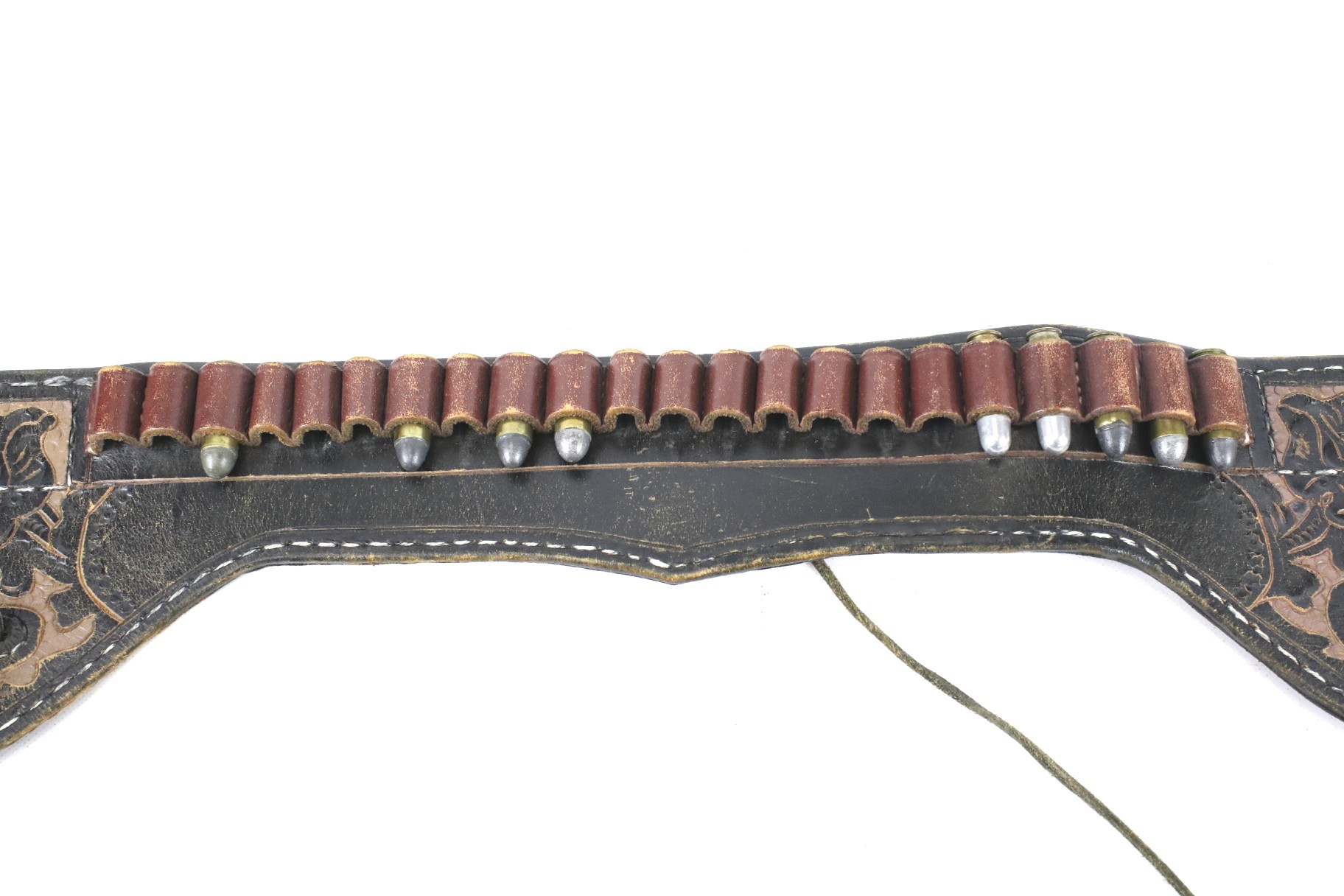 A leather handmade double gun holster. - Image 2 of 2