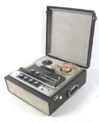 A vintage Truvox reel-to-reel tape recorder. In a fitted carry case, L44.
