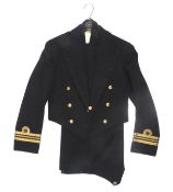 A Gieves Naval Officer's evening dress uniform with waistcoat and trousers.