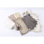 Ten pairs of vintage women's gloves.