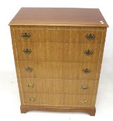 A contemporary chest of drawers made by Beith Craft furniture company of Scotland.