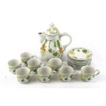 A Villeroy & Boch Geranium coffee set for eight.