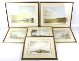 Carol, Frarey, six assorted signed limited edition prints of Weston-Super-Mare.