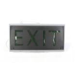 A Bardic XL3C illuminated electric 'Exit' sign.