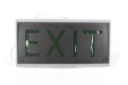A Bardic XL3C illuminated electric 'Exit' sign.