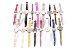 A collection of modern ladies accessory watches.