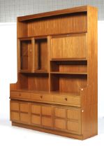 A mid-century Nathan teak display sideboard dresser.