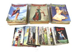 A large collection of mostly 1950s vintage magazines.
