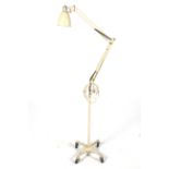 'Anglepoise' mid-century work light on mobile stand, Herbert Terry & Sons Ltd.